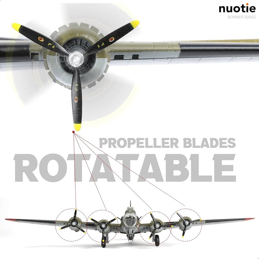 Amazon.co.jp: NUOTIE 1/72 B-17G 要塞金属爆撃機模型 (ライト